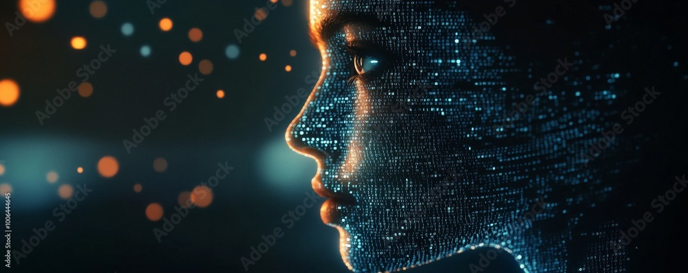 Poster artificial intelligence is emerging from a sea of data points