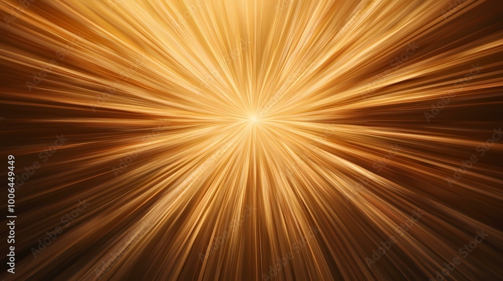 Poster the image is a bright abstract background with a central point of light and radiating lines. the lin