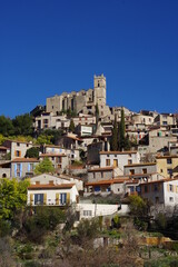 village médiéval de Eus dans les Pyrénées Orientales, sud de france