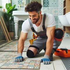 young man sitting on the floor