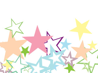 Beautiful silver and gold stars magic vector illustration.  Shimmer texture.