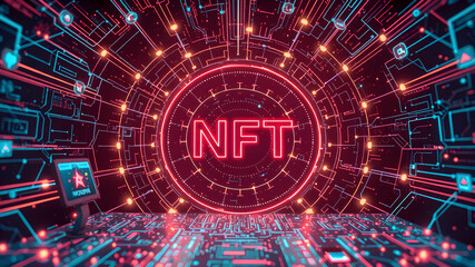 Obraz premium Metaverse internet background as a futuristic streaming media symbol as virtual and augmented reality and computer media concept.