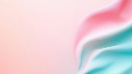 Abstract pink and blue gradient background with smooth fabric texture.