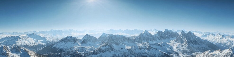 Snowy Mountain Peaks.