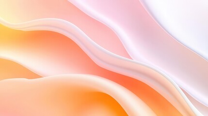 Abstract background of soft pink and peach satin fabric.