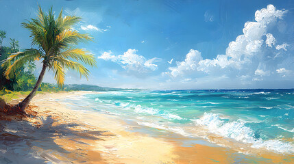 Fototapeta premium What happens in summer, generative AI