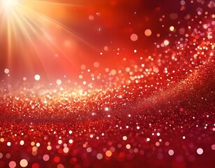 Red and gold glitter sparkling background 