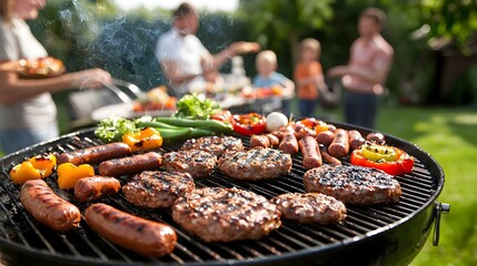 Backyard Barbecue Bliss:Sizzling Grilled Goodness,Family Gathering