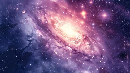 Fototapeta premium Big Bang colorful space galaxy fog cloud nebula. Universe science astronomy and stary night cosmos mockup background. Supernova concept wallpaper