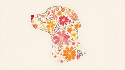Naklejka premium Vibrant Floral Pattern with Colorful Flowers and Leaves for Wallpaper,Packaging,or Textile Design