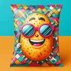 happy birthday card with funny face