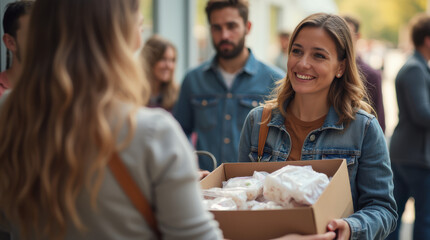 Portrait of Volunteers Delivering Supplies and Food Aid in Crisis Situations | Humanitarian Outreach Photography