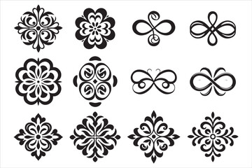 Obraz premium Calligraphy Decorative Symbol Vectors