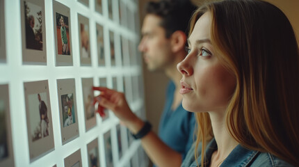 Professionals Analyzing Mood Board White Boardand Task Board for Creative and Business Planning