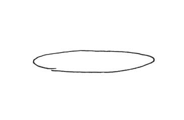 marker circle isolated oval target scribble sketch