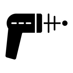 Laser Glyph Icon Design