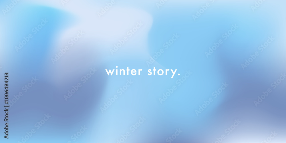 Aufkleber pastel gradient winter sky background. abstract blue sky. cirrus clouds. cloudy. light blue color ve