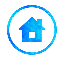 青い星空｜家アイコン