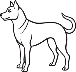Dog illustration, Dog art, Dog drawing Black Dog Silhouette, Dog Black