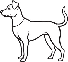 Dog illustration, Dog art, Dog drawing Black Dog Silhouette, Dog Black