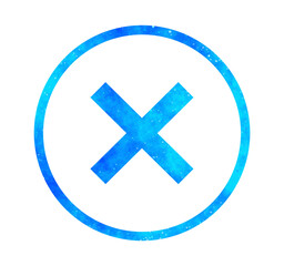 青い星空｜バツマーク