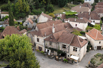 village of Saint Cirq la Popie, Lot, France