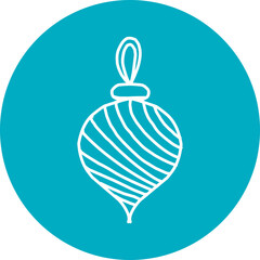 Christmas, New Year Vector Icon element, Isolated white background