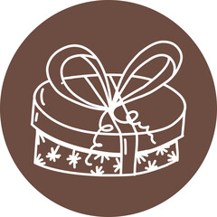 Christmas, New Year Vector Icon element, Isolated white background