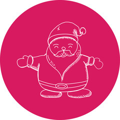 Christmas, New Year Vector Icon element, Isolated white background