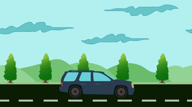 car on the road