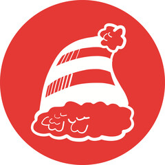 Christmas, New Year Vector Icon element, Isolated white background