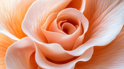 Soft and Delicate Pink Rose Petals in Mesmerizing Close Up View