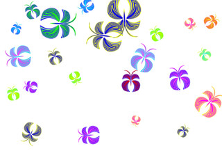 Heart of butterflies Valentine's day card beautiful pink butterflies.Tropical blue butterflies flying vector illustration. Spring beautiful insects.   Cute spring wallpaper.