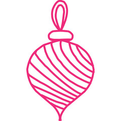 Christmas, New Year Vector Icon element, Isolated white background