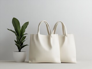 Tote Bag Mockup, Realistic Image