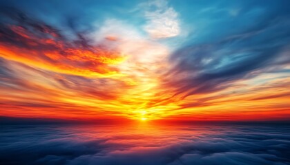 Obraz premium sunset over the sea