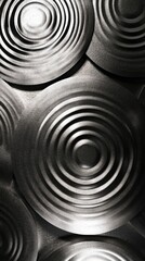 abstract metallic circular patterns