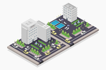 Isometric hotel