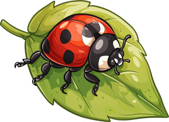 Ladybug on a leaf