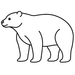 Captivating Vector Illustrations Showcasing the Graceful Polar Bear in Its Arctic Habitat for Art and Design Projects
