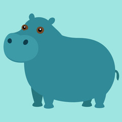 Dive into Creativity with a Charming Hippo Vector Illustration for Your Designs
