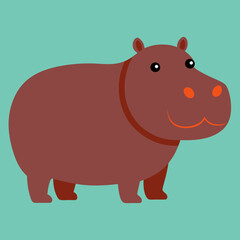 Discover the Majestic Hippo Vector Illustration Bringing Wildlife to Life





