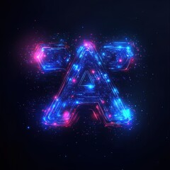 Unique Artificial Intelligence Logo with Creative Typography