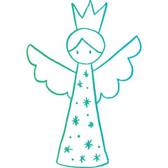 Christmas, New Year Vector Icon element, Isolated white background