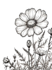 Flower coloring page