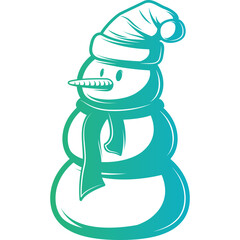 Christmas, New Year Vector Icon element, Isolated white background