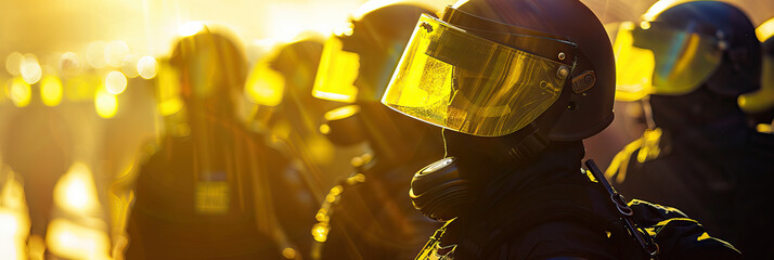 Communication (Yellow): Symbolizes the importance of effective communication between police and protesters to prevent misunderstandings and de-escalate tensions