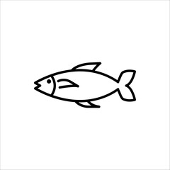 Fish icon. Fish vector illustration for web design. Isolated on white background.