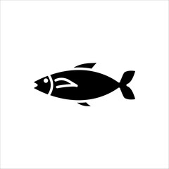 Fish icon. Fish vector illustration for web design. Isolated on white background.