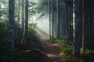 Fototapeta premium morning in the forest